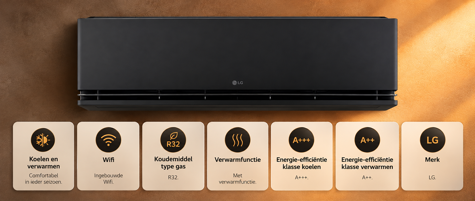 LG Artcool Black Matte